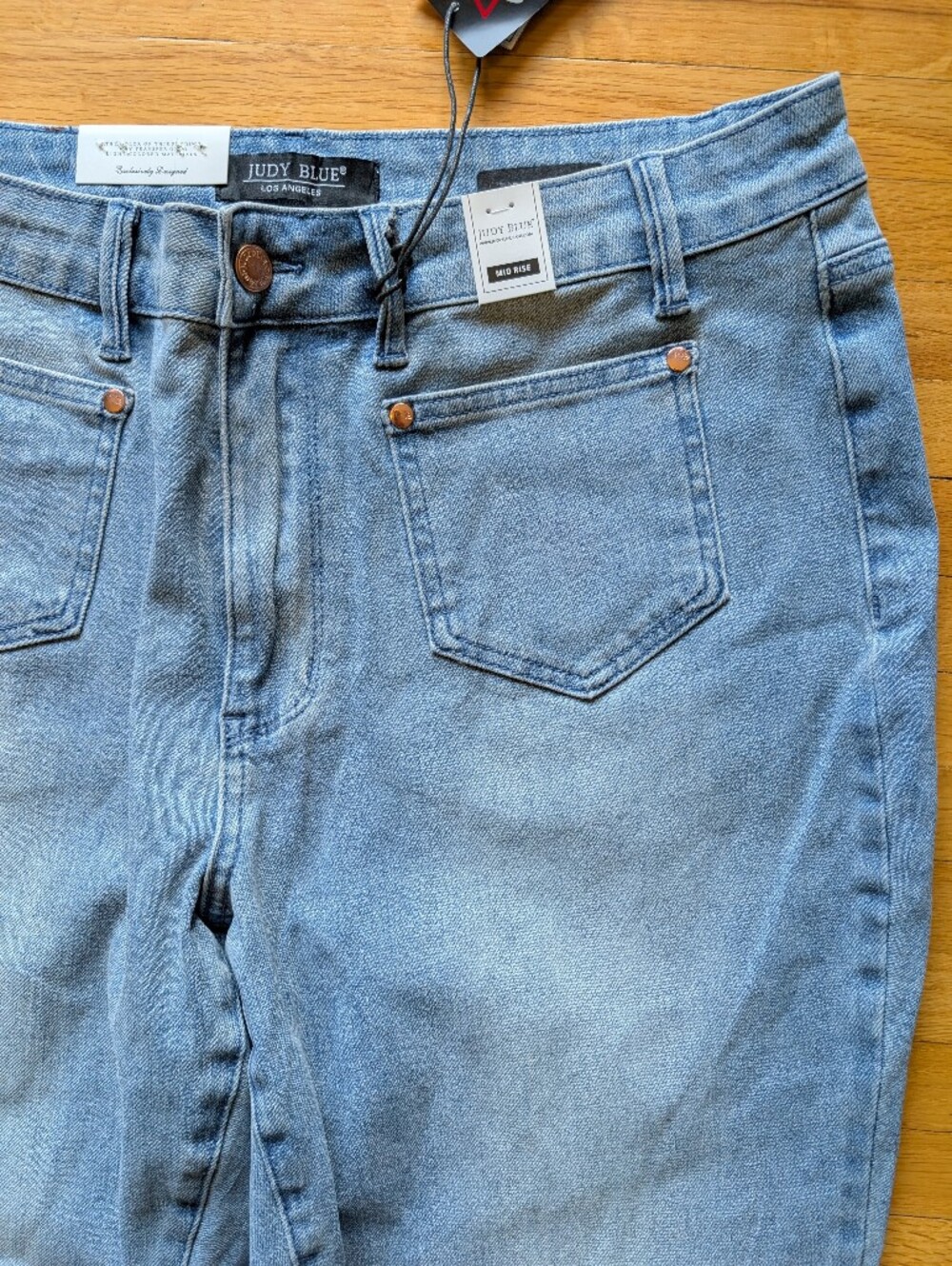 Judy Blue Plus Size NWT Light Blue Flare Jeans - Picture 6 of 9